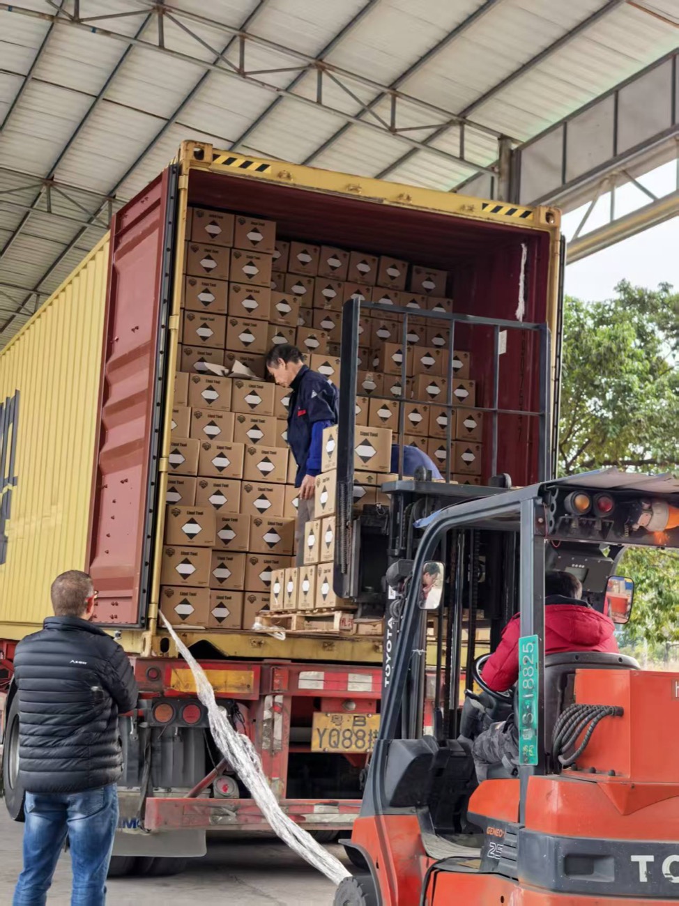 Inspecting goods at loading